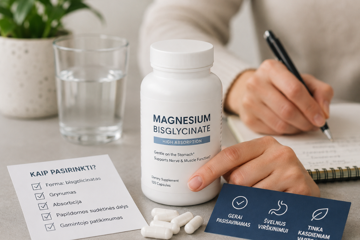 Magnio bisglicinatas: ekspertų paaiškinimas, kaip jį pasirinkti